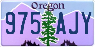 OR license plate 975AJY