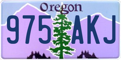 OR license plate 975AKJ