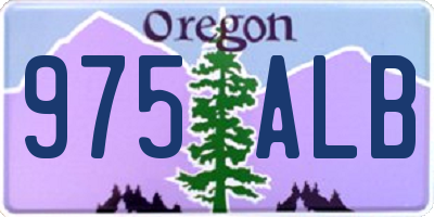 OR license plate 975ALB