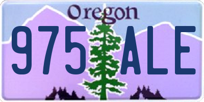 OR license plate 975ALE