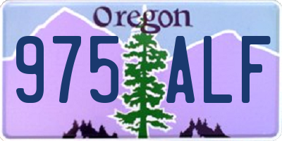 OR license plate 975ALF