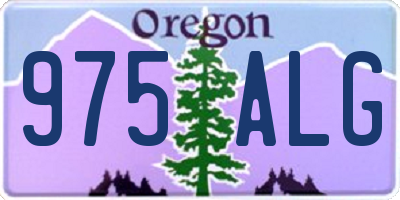 OR license plate 975ALG