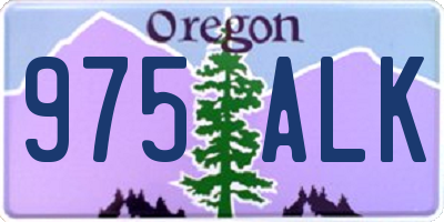 OR license plate 975ALK