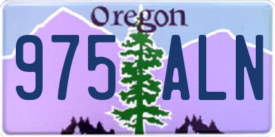 OR license plate 975ALN