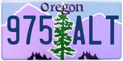 OR license plate 975ALT