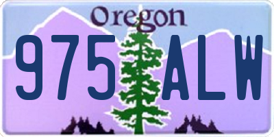 OR license plate 975ALW