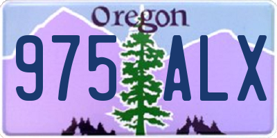 OR license plate 975ALX