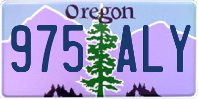 OR license plate 975ALY