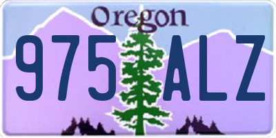 OR license plate 975ALZ
