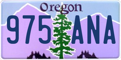 OR license plate 975ANA