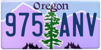 OR license plate 975ANV