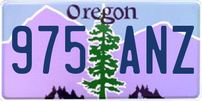 OR license plate 975ANZ