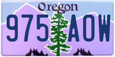 OR license plate 975AOW