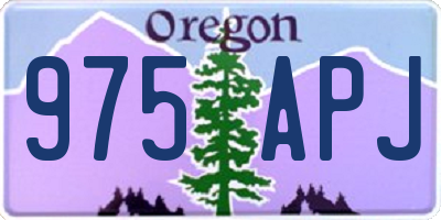 OR license plate 975APJ