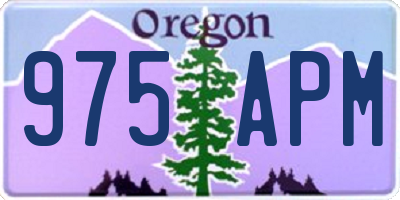 OR license plate 975APM