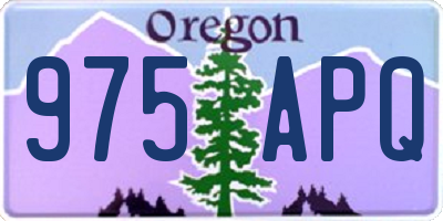 OR license plate 975APQ