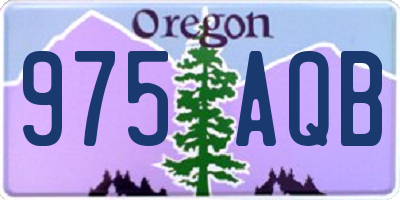 OR license plate 975AQB
