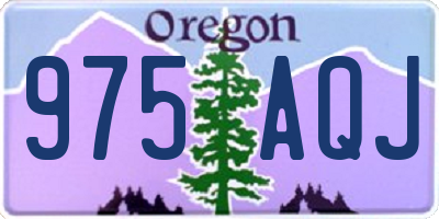 OR license plate 975AQJ