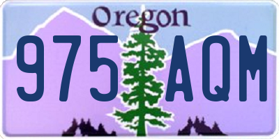 OR license plate 975AQM