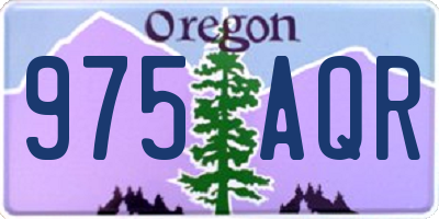OR license plate 975AQR