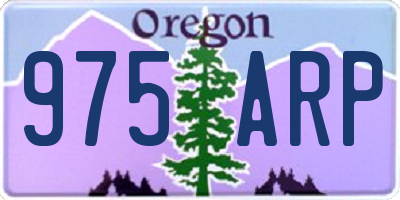 OR license plate 975ARP