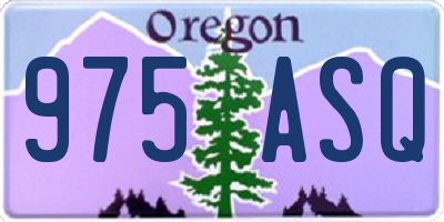 OR license plate 975ASQ