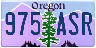 OR license plate 975ASR