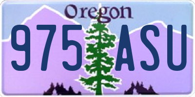 OR license plate 975ASU