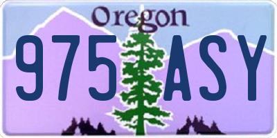 OR license plate 975ASY