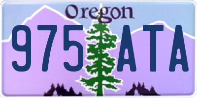 OR license plate 975ATA