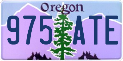 OR license plate 975ATE