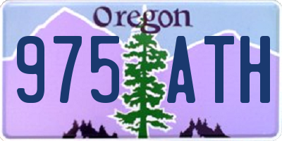 OR license plate 975ATH