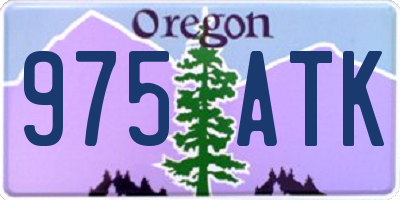 OR license plate 975ATK