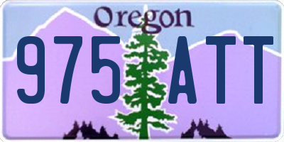 OR license plate 975ATT