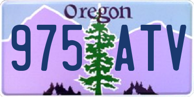 OR license plate 975ATV