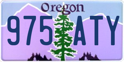 OR license plate 975ATY