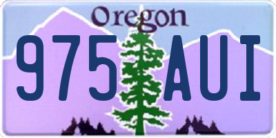 OR license plate 975AUI