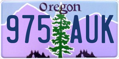 OR license plate 975AUK