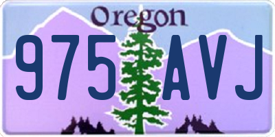 OR license plate 975AVJ