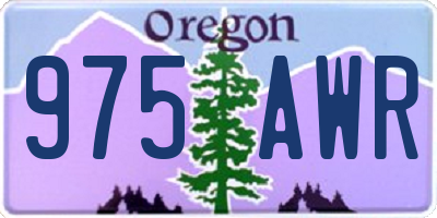 OR license plate 975AWR