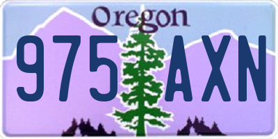 OR license plate 975AXN