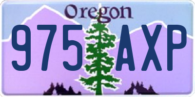 OR license plate 975AXP