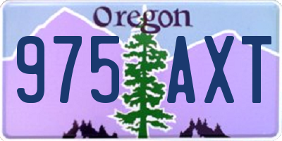 OR license plate 975AXT