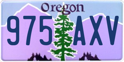 OR license plate 975AXV