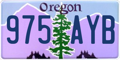 OR license plate 975AYB