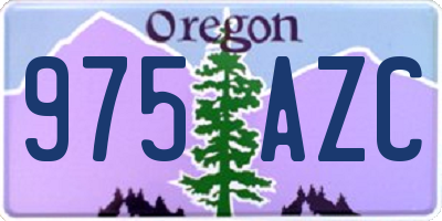 OR license plate 975AZC