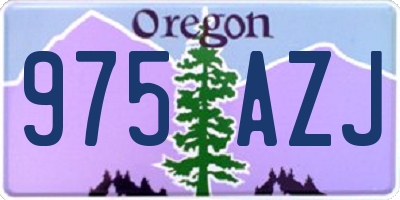 OR license plate 975AZJ