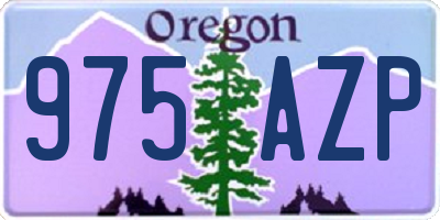 OR license plate 975AZP