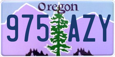 OR license plate 975AZY