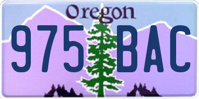 OR license plate 975BAC